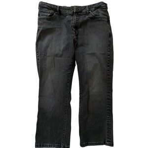 34 Heritage Charisma Men Black Mid Wash Stretch Jeans 42x32 (40x28) Comfort Rise